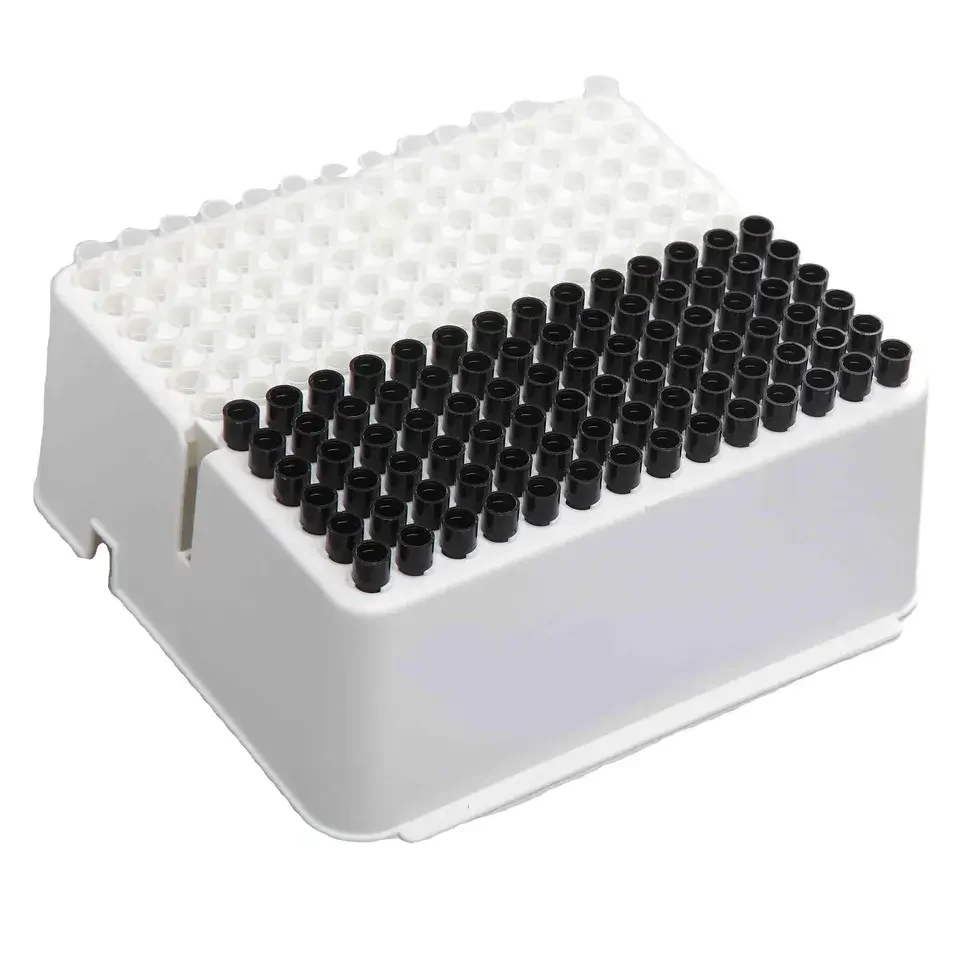 Lab consumable Disposable plastic tube Black/white Recycled Pcr Tips and Cup for Roche Cobas E411Automatic Immunometry Analyzer