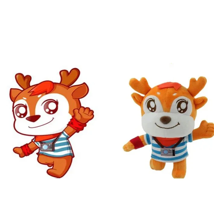 Custom Promotion Plush Toy Manufacturer Custom Logo Stuffed Soft Plush Custom Animation Human Doll