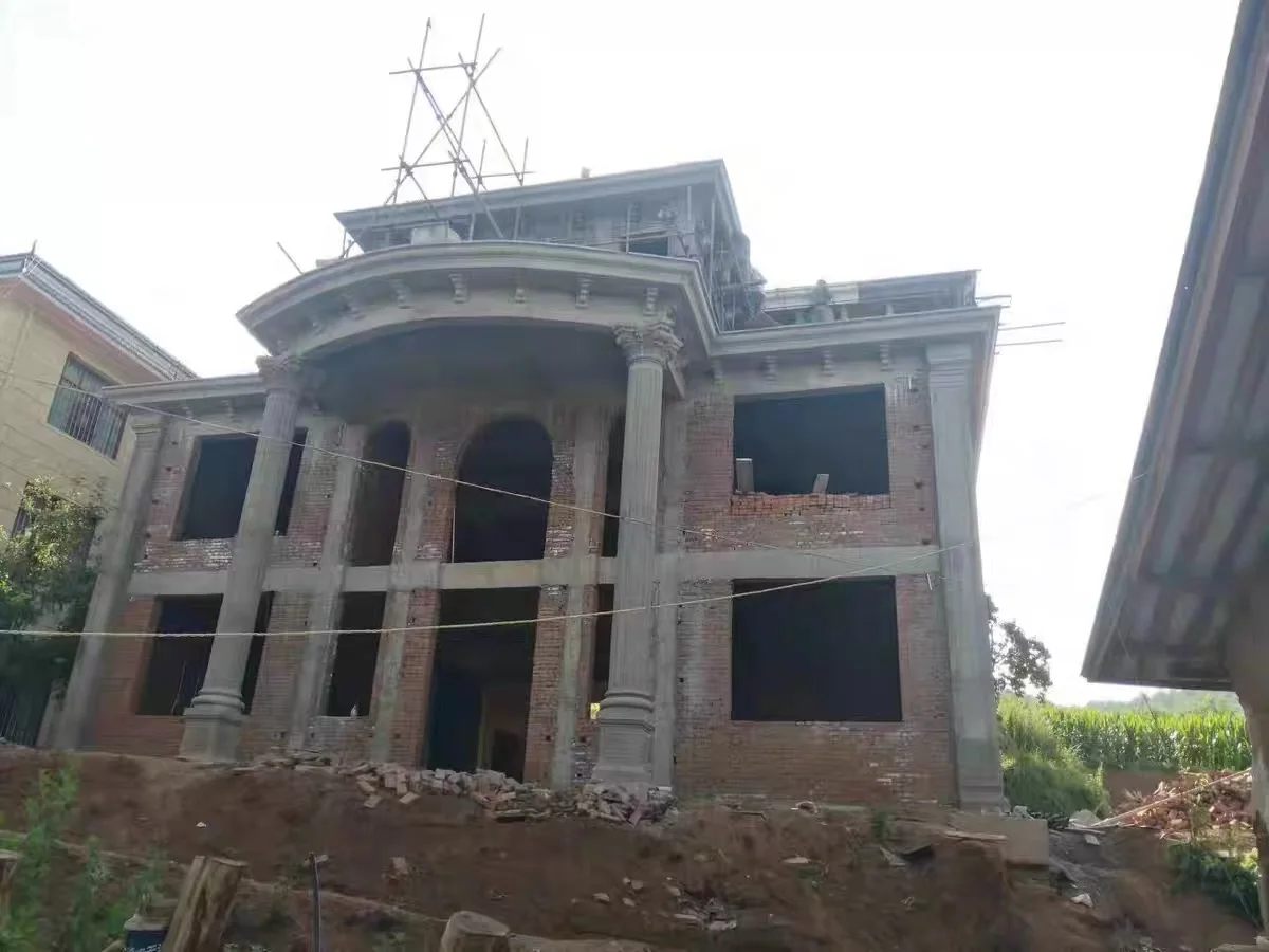 Concrete Cast Roman Round Column Roman Column Mouldings For Building Material Outdoor Decorative Abs Plastic Pillar Mold