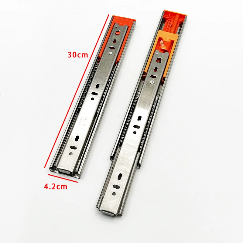 Wejoy 12inch 30cm length hidden damping buffer function side drawer slides