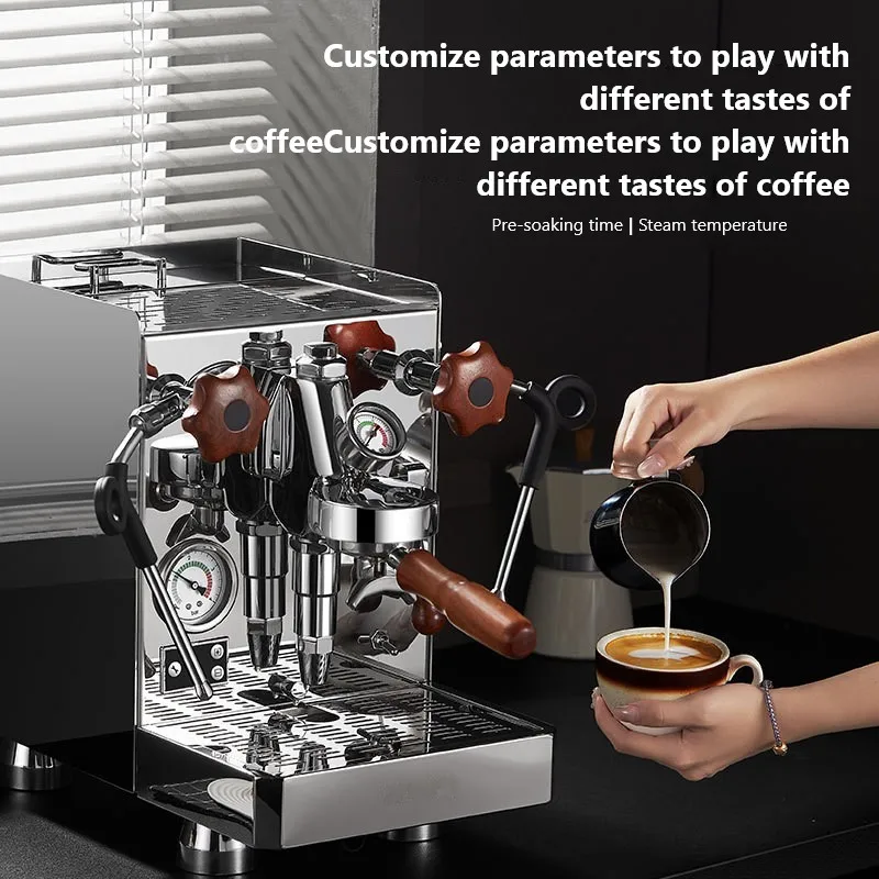 Smart Electric Italian Coffee Maker Espresso Syphon Automatic Programmable Multifunctional Stainless Steel Housing Car Use US