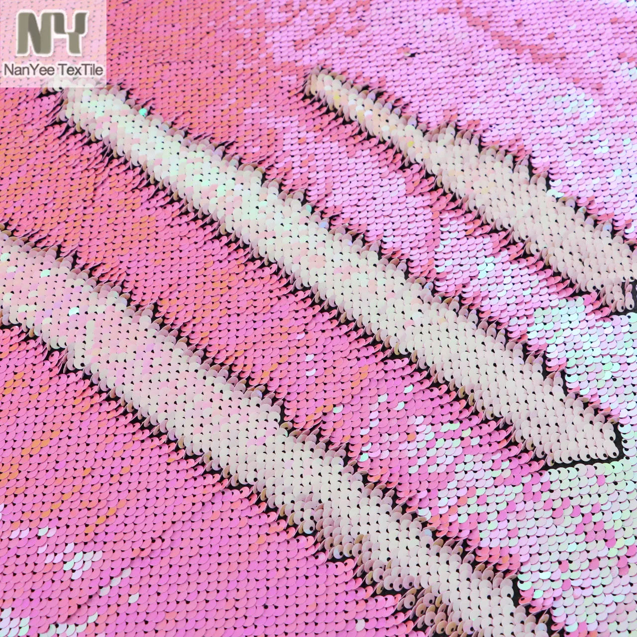 Nanyee текстиль 5 мм, разноцветные розовые переливающиеся блестки, модный материал для сценического платья