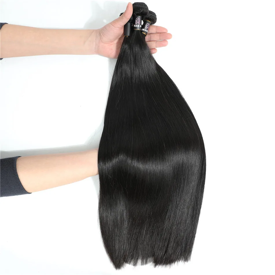 ELI Peruvian Human Hair Bundles With Closure,Bundles Raw 100 Peruvian Straight Hair,10A Grade Peruvian Virgin Human Hair