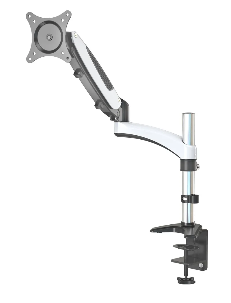 Hot sale Single Mount Stand Aluminum Gas Spring  Monitor Arm