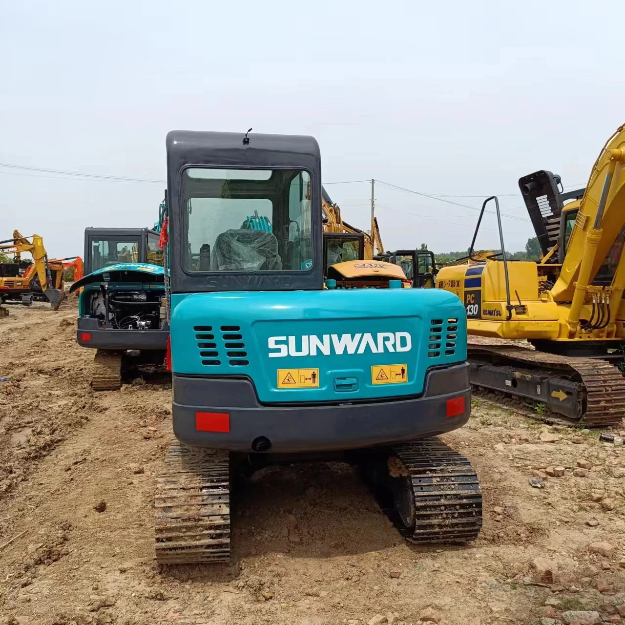 Sunward brand used SWE 60E 6ton Excavator hydraulic crawler backhoe second-hand mini digger machinery
