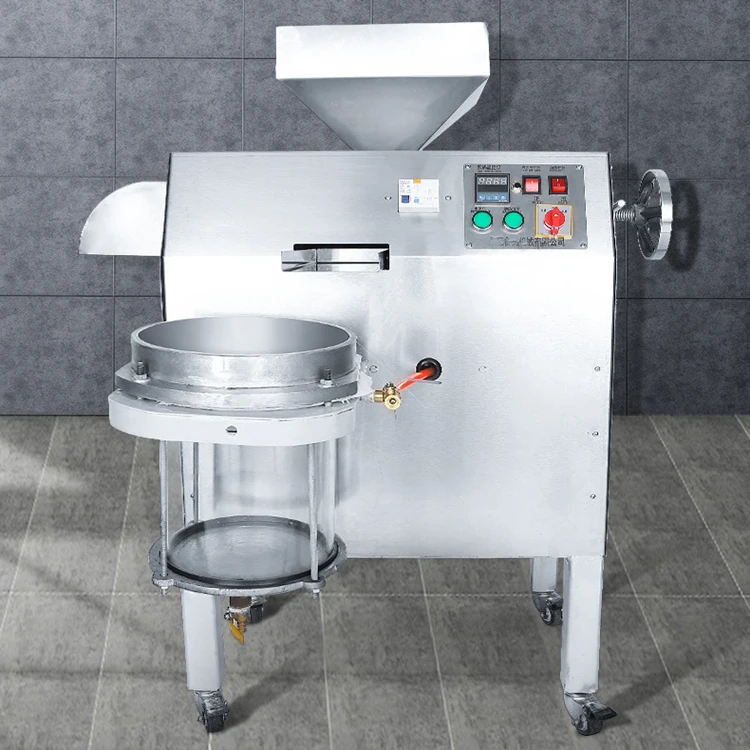 Mini peanut oil press for home use Flax sunflower seed cold and hot available oil press Cold press oil machine