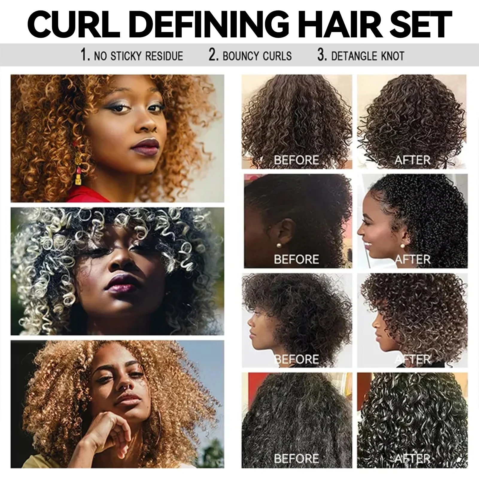 Wholesale Organic Natural Curly Cream Hair Curly Styling Products Hair Curl Enhancers Defining Cream