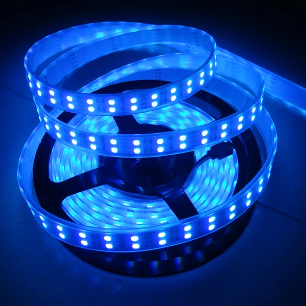 SMD 5050 60leds/m RGB Waterproof led strip+ 44key remote controller+ DC 12V 5A power supply 1 set