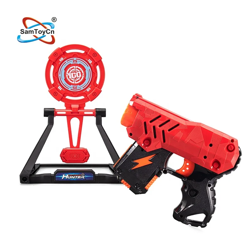 SamToy Plastic Shooting Weapon Shell Ejecting Pistol Pistola EVA Soft Bullet Air Gun Toy Airsof Gun for Kids