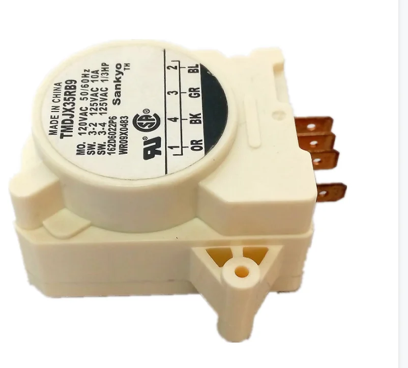 Refrigerator defrost timer for General Electric WR9X483 WR09X0483  TMDJX35RB9 TMDJX, defrost timer