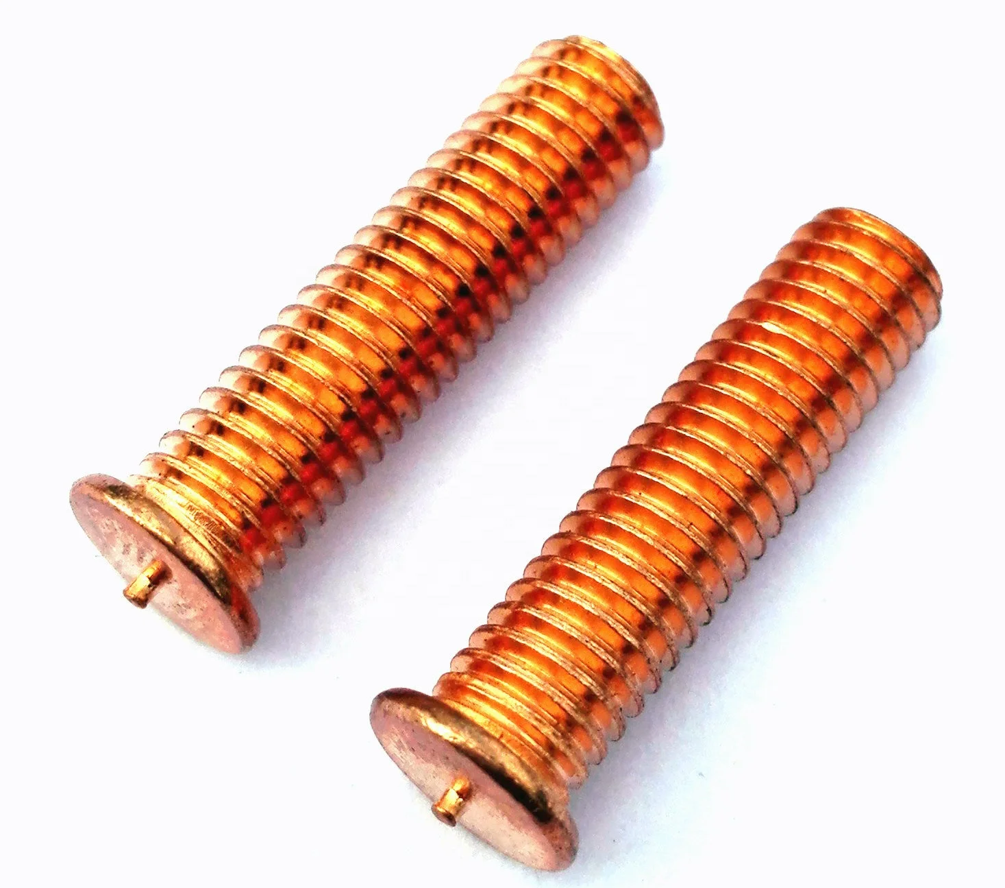 Pan Head Brass Flat End Spot Welding Screw