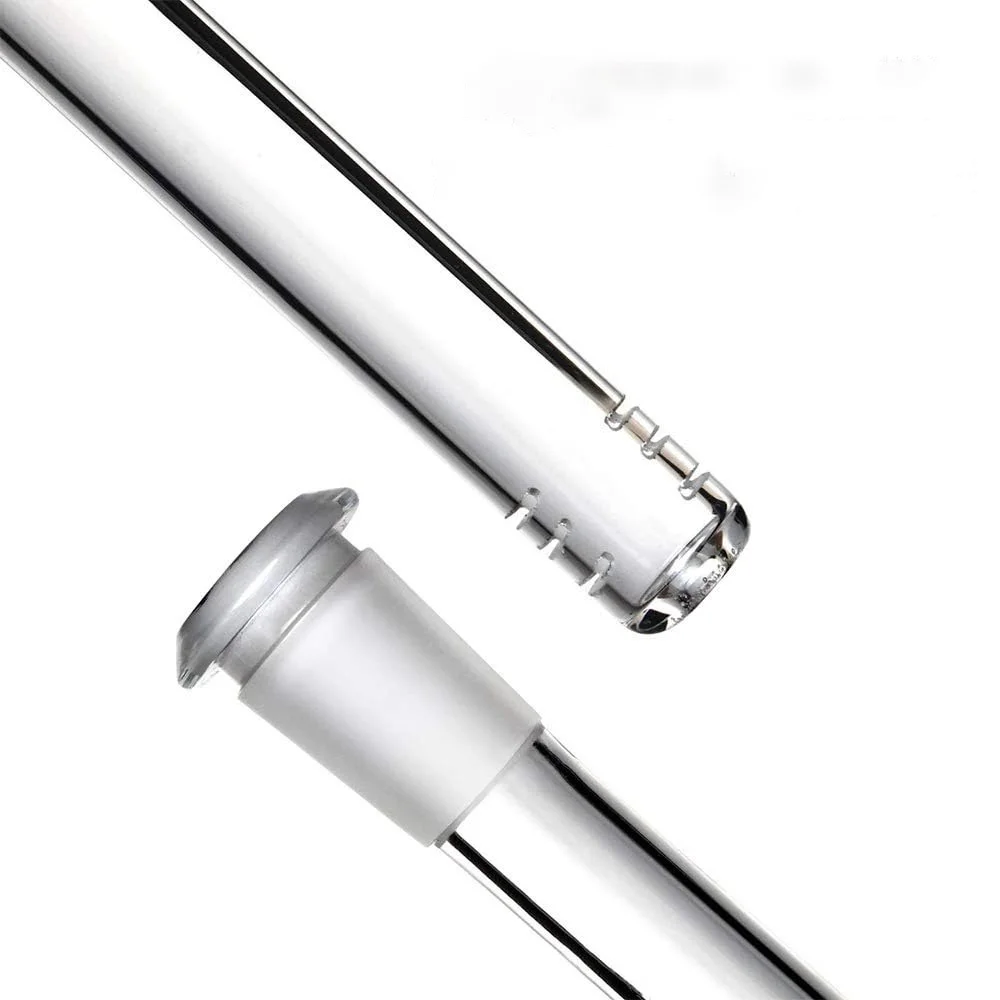 4 inch Glass Joint Glass Down Stem Adapter Glass Sheesha Accessory Hookah Adapter