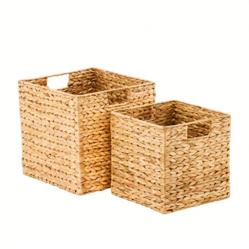 Home Use Handmade Water Hyacinth Storage Basket
