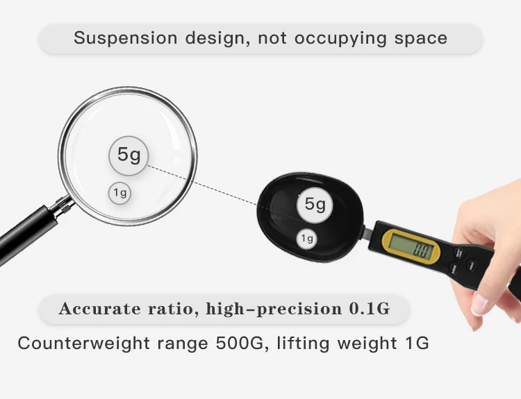 500g 300g 0.1 New Fashion Kitchen Electronic Digital Measuring Weight Spoon Scale