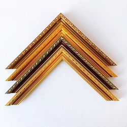 Ruilin factory wholesale high quality golden PS frame moulding