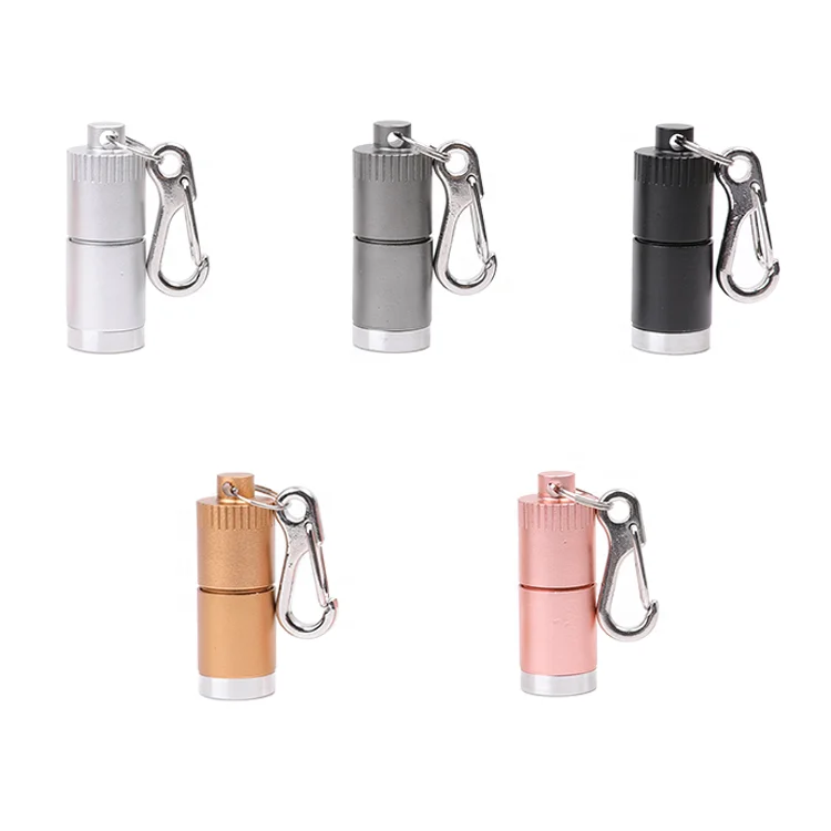 Hot Selling 2Pack Colorful Mini Aluminum Key Flashlight Mini LED Keychain Light