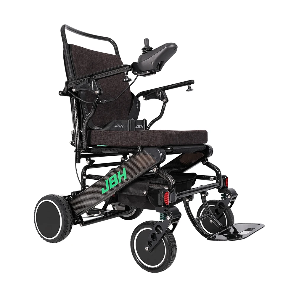 New Design Disabled 4 Wheel Foldable Lightweight The Electric Wheelchair Anhui Rehabilitation Therapy Supplies Carbon Fiber 20km