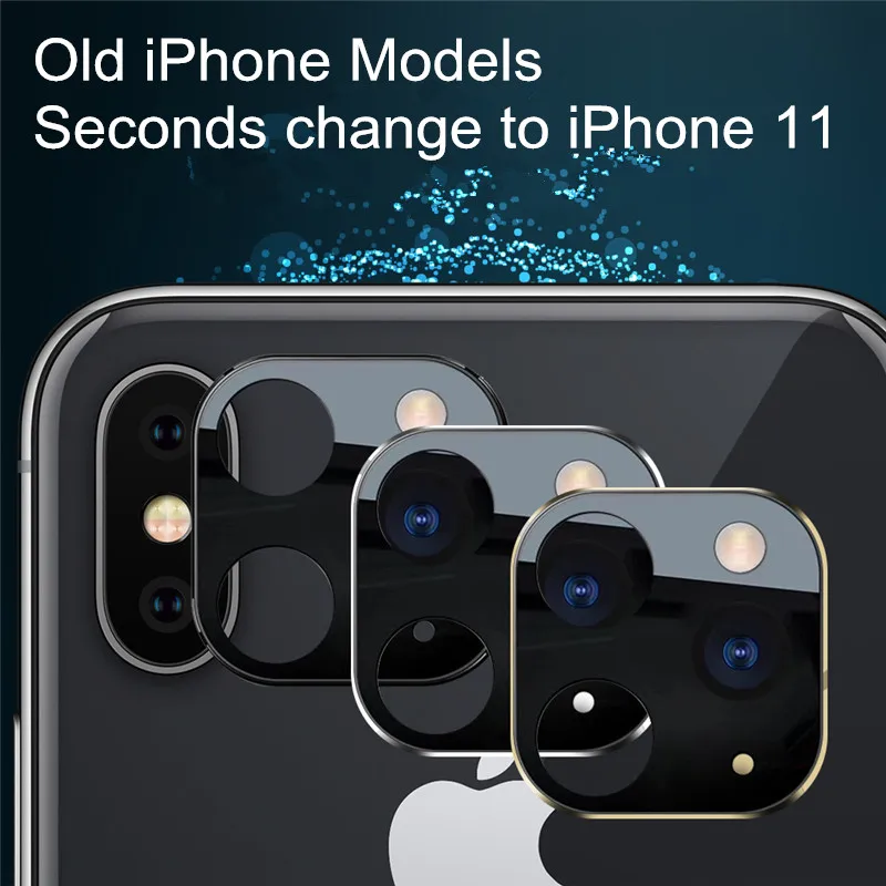 Camera Lens Protector Cover for iPhone XS XS Max Change to iPhone 11 Pro Max Full Cover Tempered Gass Phone Lens Protect Film