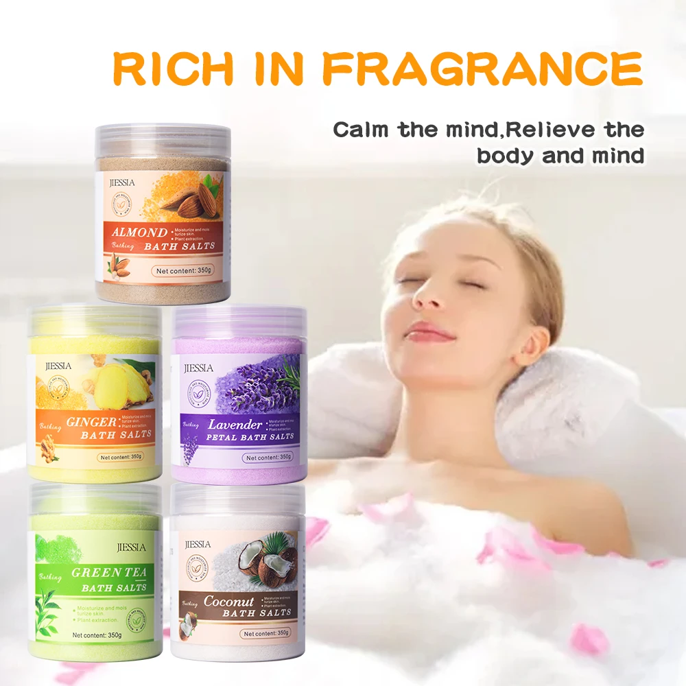 OEM low MOQ best ginger bath salt skin care products Bathing Salts Body Scrub Bath Salts