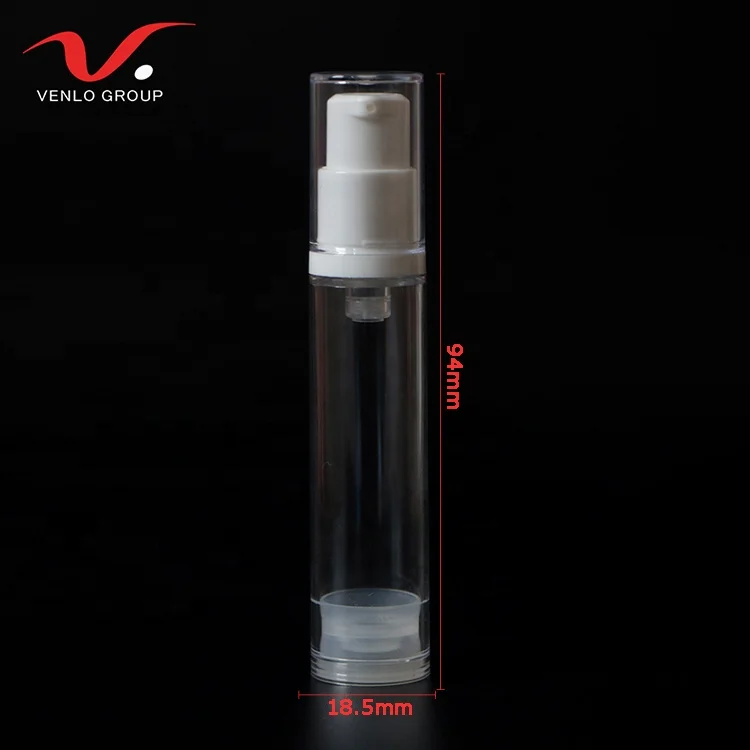 Empty Refillable Plastic Airless Vacuum Pump Bottle Cream Lotion Sample Packing Toiletries Liquid Storage Container