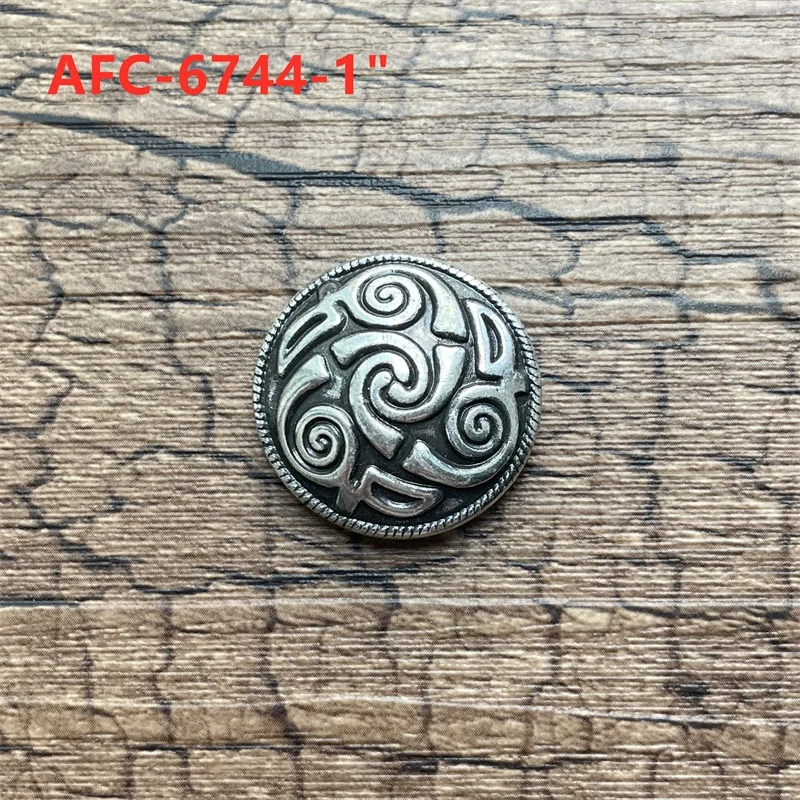 Custom turquoise conchos for leather and wallets