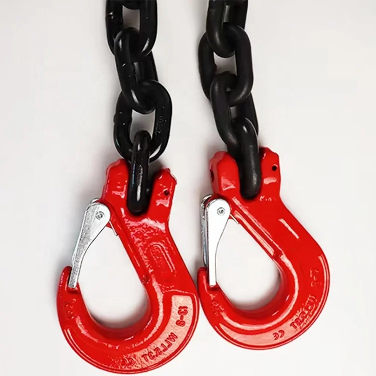 Grade 8 G80 10mm 2 Leg Adjustable Lifting Chain Sling With Shortener