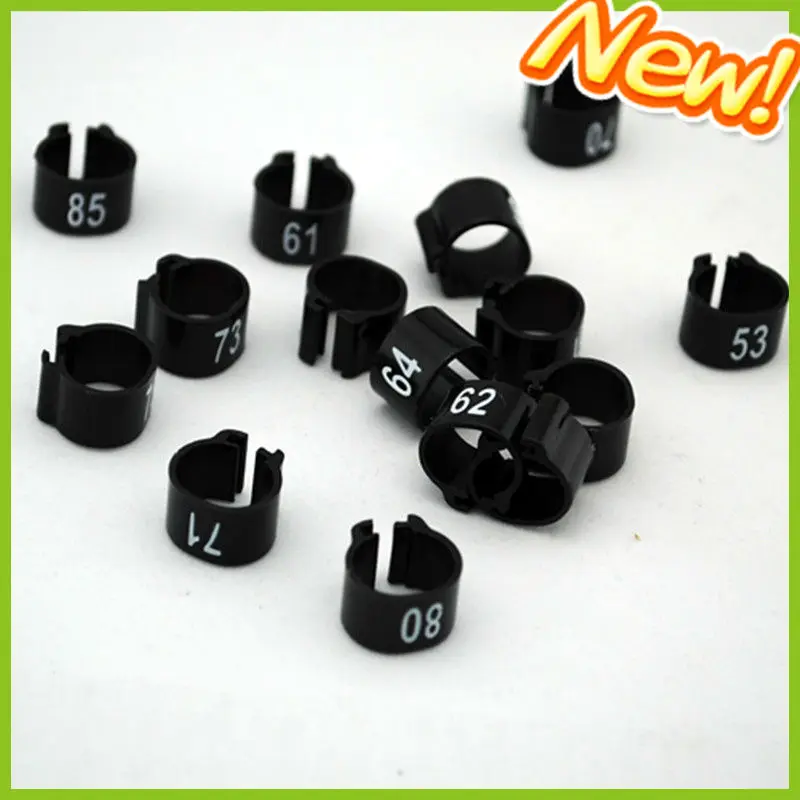 Stocked Feature and plastic clip canary birds rings Application plastic bird leg bands