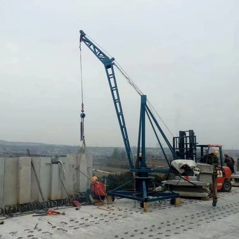 Marine crane deck crane construction site high platform fully electric rotatable crane