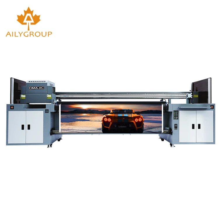 NEWIN Hd2500pro 2.5m Hybrid Uv Printer With Gen5/ Gen6/konica 1024a For Glass Wood Acrylic Ceramic Metal Soft Film