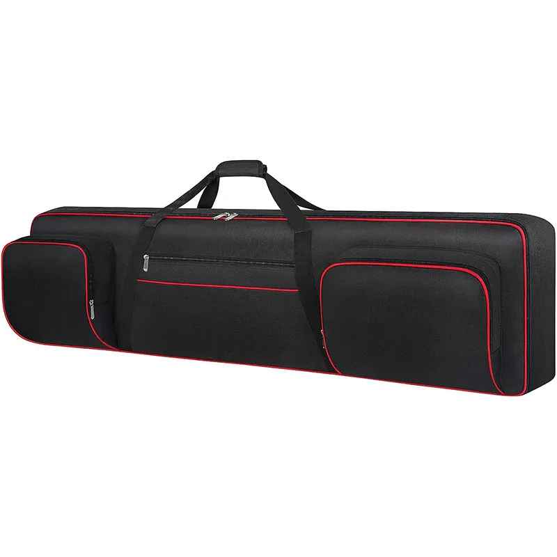 88 Key Keyboard Case Soft  Padded Piano Case with Handles and Adjustable Shoulder Straps, Keyboard Gig Bag with 3-Pocket