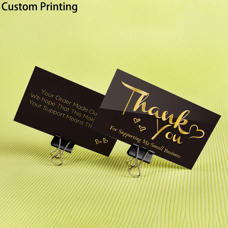 Factory Low Price Wholesale High Quality Thank You Card Small Businesses Paper Cards