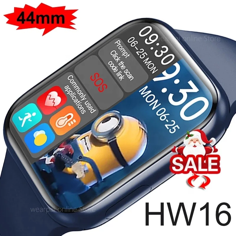 2021 HW16 IWO 13 PRO smartwatch reloj Series 6 wireless split screen heart rate ECG waterproof smart watch for apple