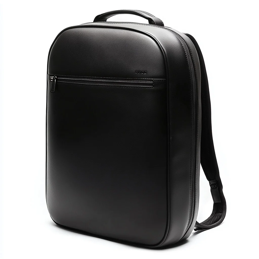 Custom professional lebs video laptop dslr compartment Premium PU leather vegan camera backpack bags for photography