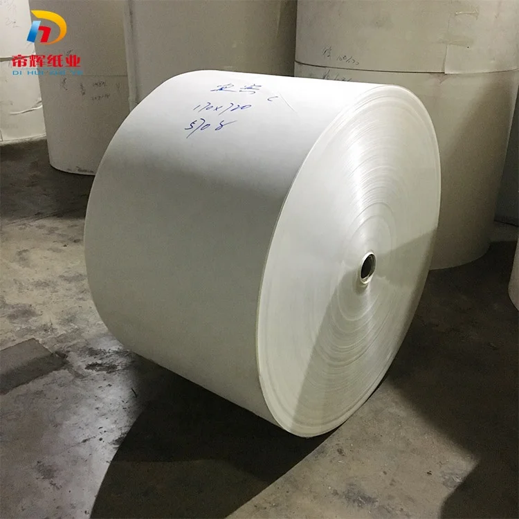 
chinese manufacturer coated cardboard sheets roll raw materials for paper cup 