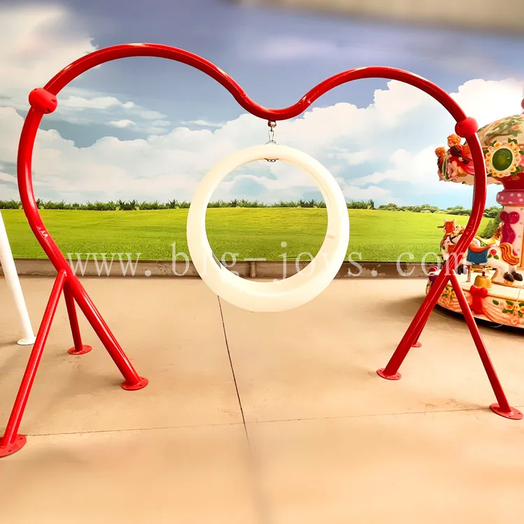 Inventory product: Love shaped swing seats, photo equipment, latest design for amusement projects White Cloud Swing