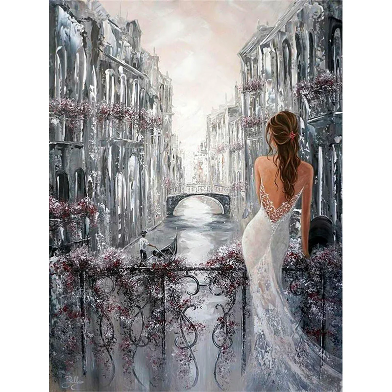 Popular 5D Diamond Portrait Painting Woman Mosaic Photo to Custom Drop Shipping Modern Design For Living Room Decor