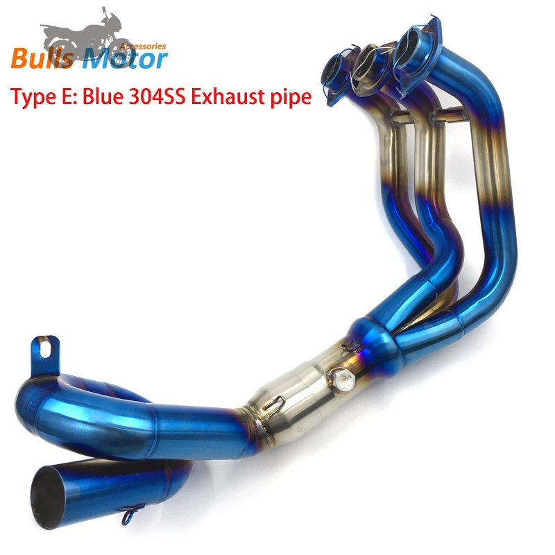 Bulls Motor Decat Exhaust pipe for Yamaha MT09 MT-09 Tracer FZ09 XSR900 exhaust Titanium alloy performance header