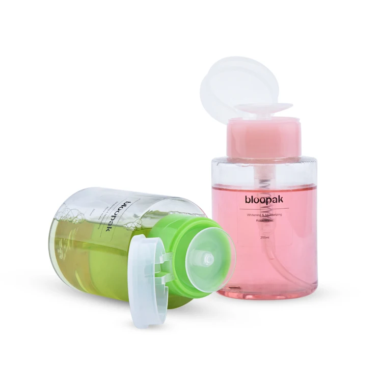 High quality 33/410 nail polish remover bottle with pump,remover nail polish pump dispenser for bottle,nail polish bottle round