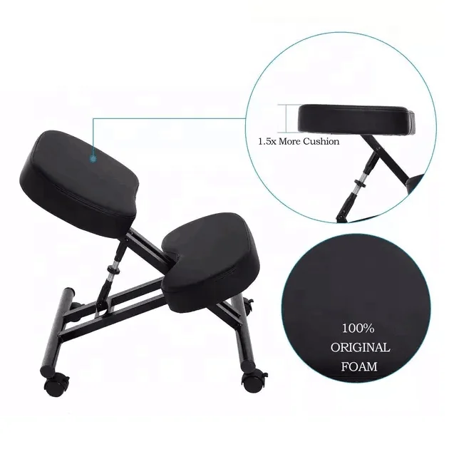 Ergonomic Kneeling Chair for Home and Office Improve Thick Comfortable Cushions