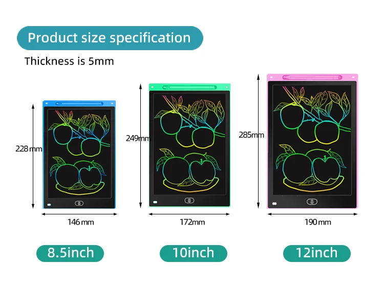 8.5 Inch Reusable Handwriting Digital Notepad Kid Erasable Drawing Board Portable LCD HandWriting Drawing Tablet