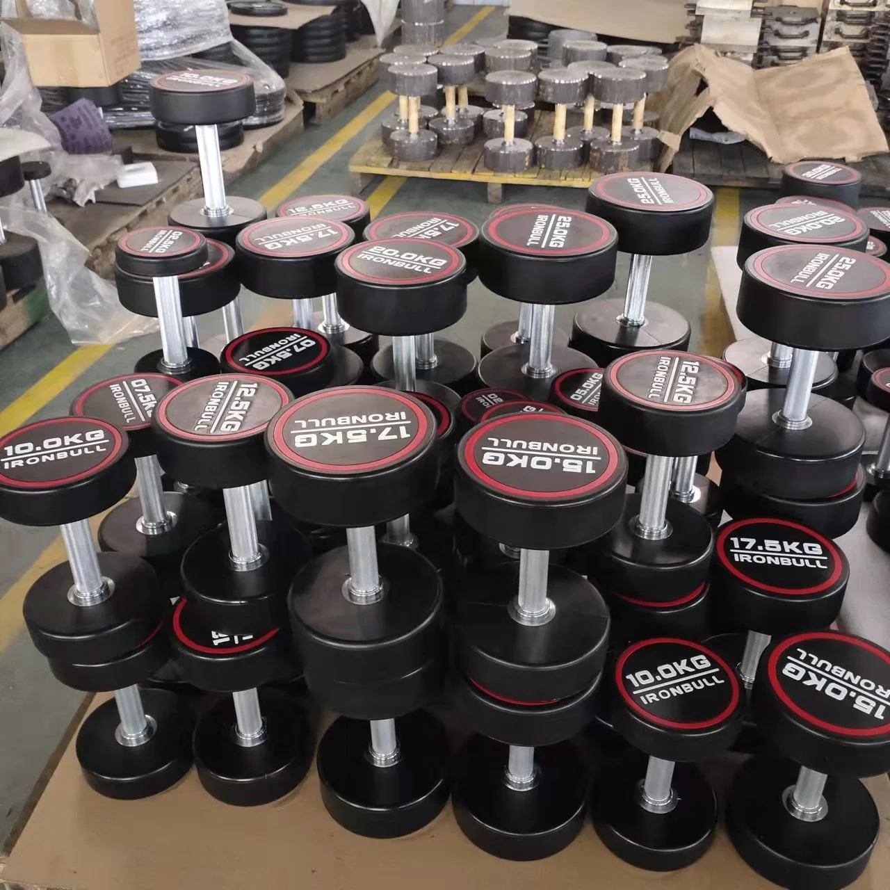 CPU Dumbbell Customer Logo available Laser Engraved Color Logo  KG and LB Weight Size Available