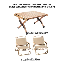 Portable Storage Foldable Wooden Camping Table And Chairs Set Outdoor Garden Dinner Party Vintage Wood Folding Dining Table