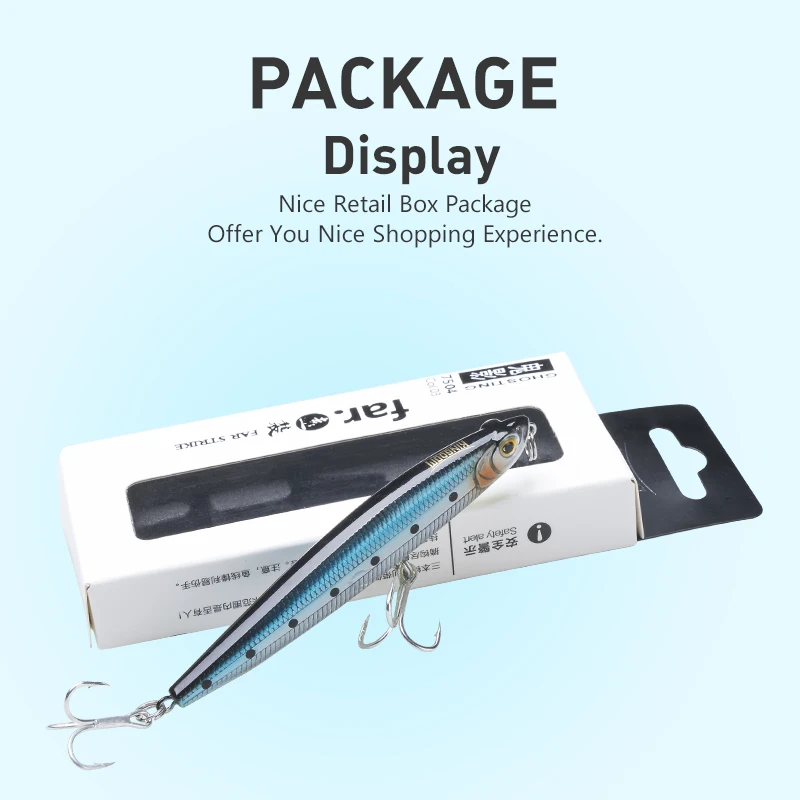 Kingdom High Quality Sea Fishing Lure Sinking Pencil Lure 80mm 95mm False Bait Good Action Hard  Wobblers Fishing Bait For Sale