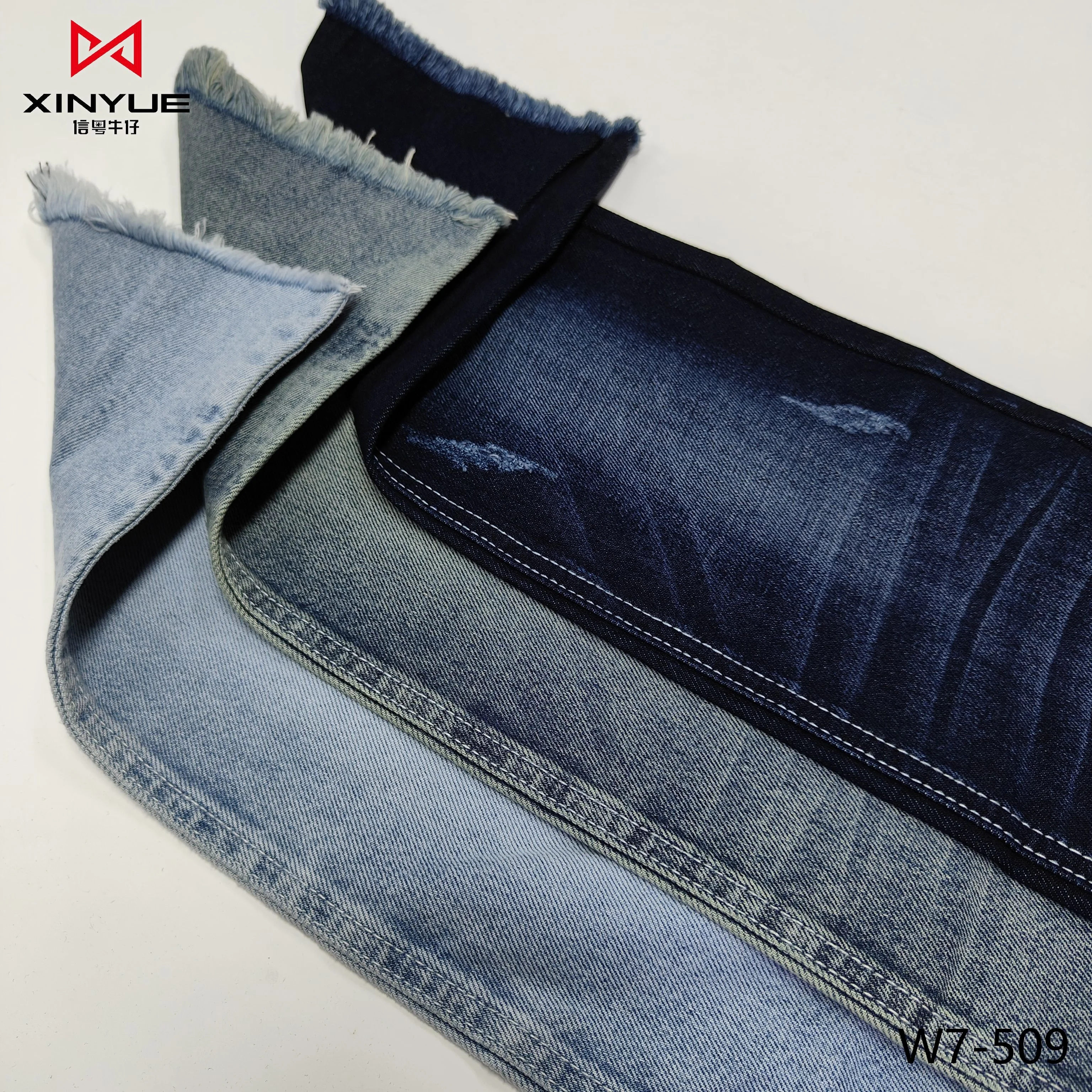 W7-509 Cotton Polyester dged style urban star jeans diesel jeans fabric