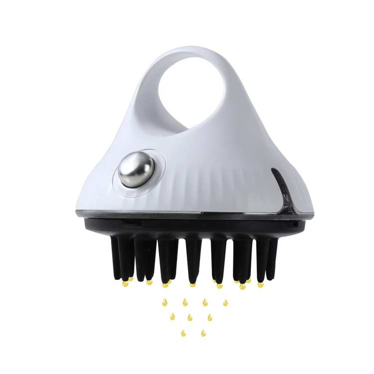 Factory Wholesale Hair Scalp Massager Comb Dispenser Serum Oil Silicone Hair Massage Brush