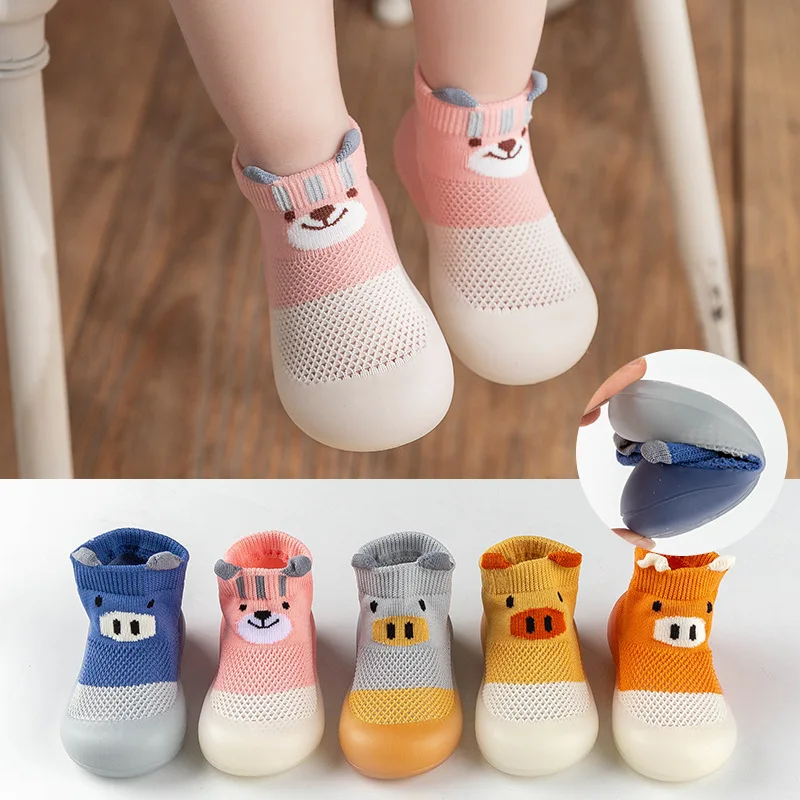 New Summer Transparent Mesh baby knit toddler Walking Shoes high Quantity party Soft Sole light weight Socks Shoes for bosys