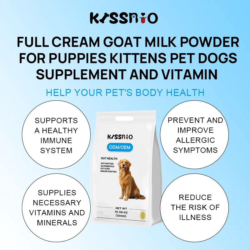 Full Cream Goat Milk Powder with Turkey Flavor Vitamin Source Supplement Puppies Kittens Adult Cats Fish Pet Dogs Health Care