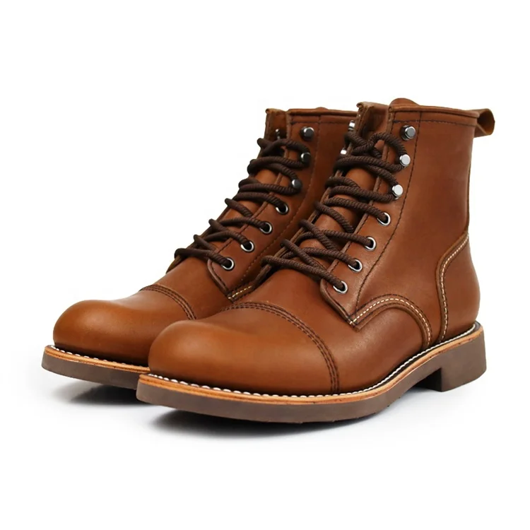 Boots Men's Fashion Boot Height Increasing Anti-slippery Hot Selling Casual High Quality Custom Logo Genuine Leather Rubber