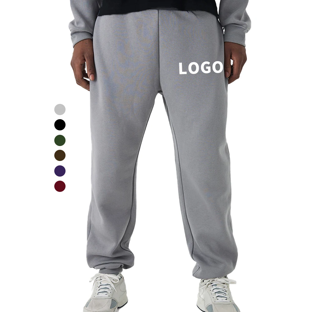380 gsm Thick High quality Sweatpants Winter fleece Mens sweatpants causal blank Custom design sweatpants factory
