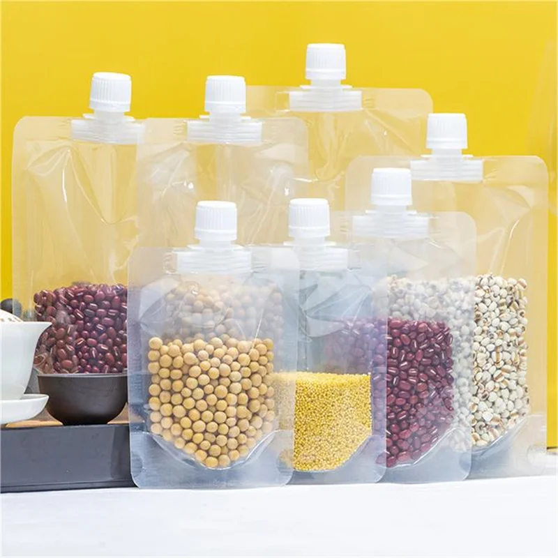 China factory direct price 200ml 300ml 5l reusable spout pouch eco friendly juice spout pouch for Food